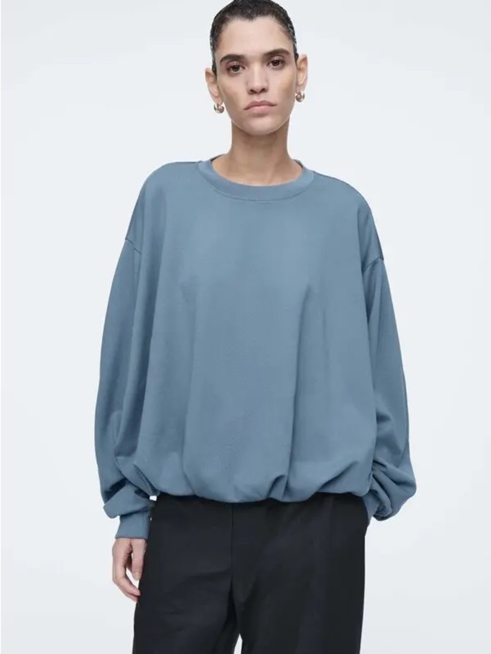 COS Bubble Hem Sweatshirt - sz S